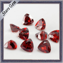 Charme Triangle Gril brillant coupé Zircon cubique rouge